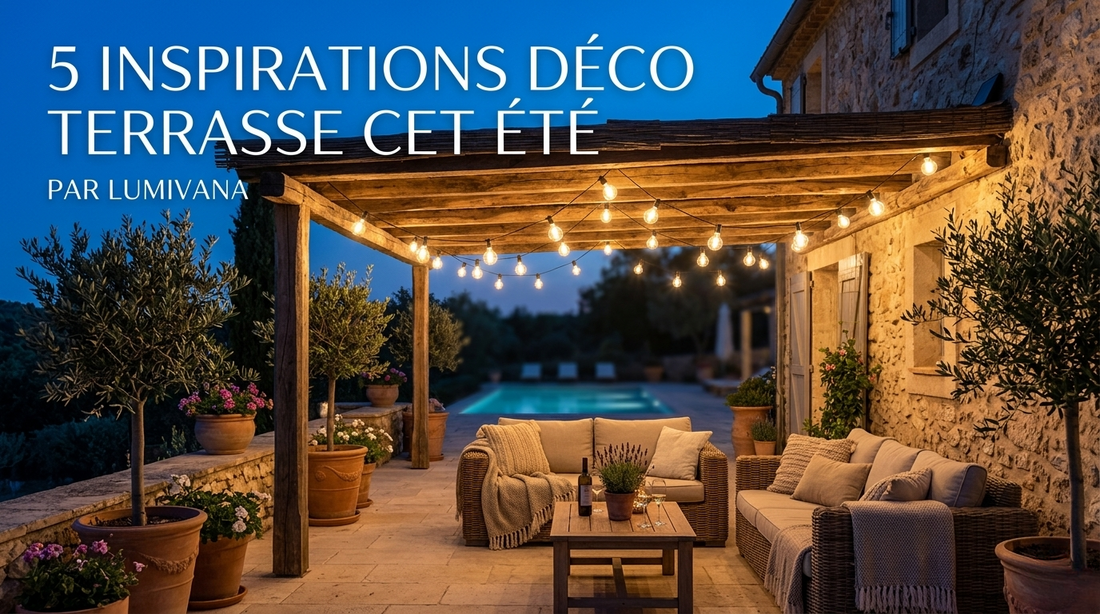 5 inspirations déco terrasse cet été avec guirlandes solaires G40 — Lumivana