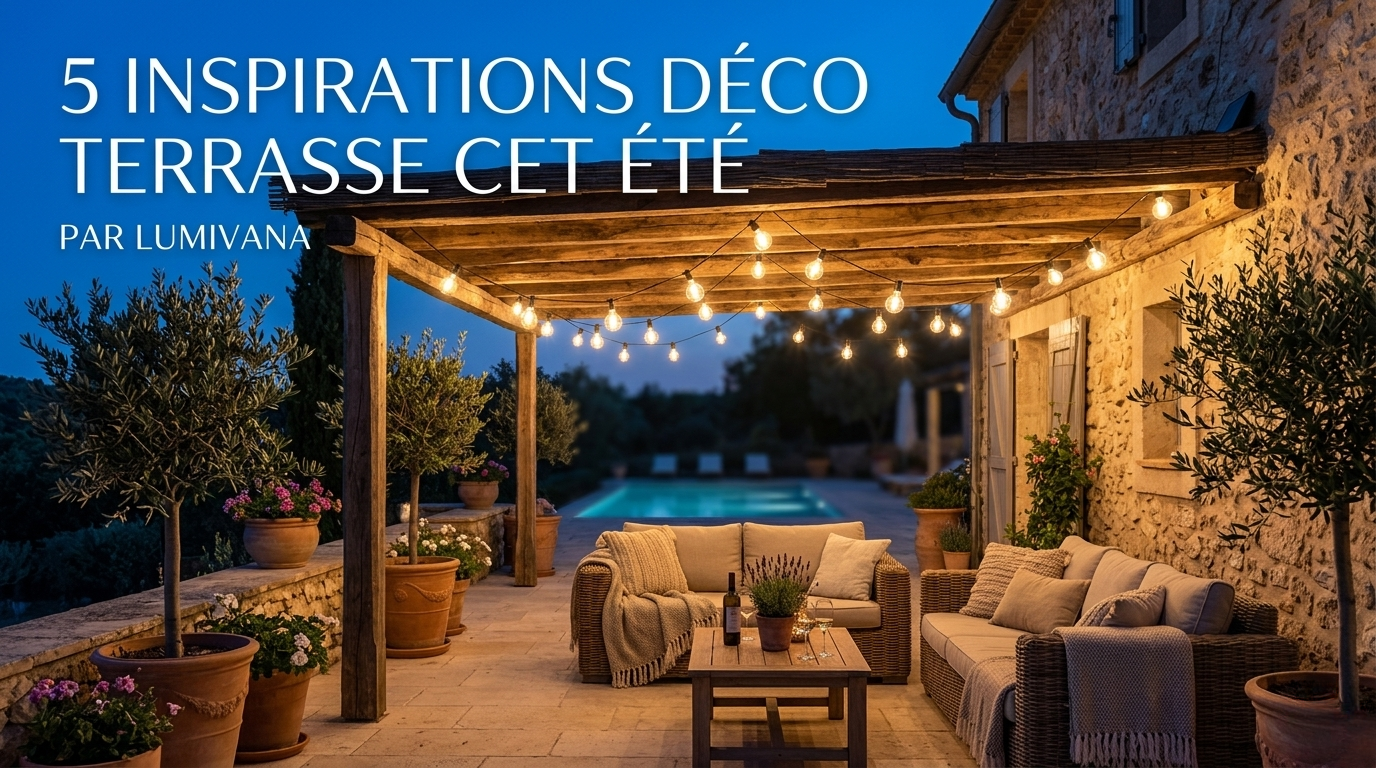 5 inspirations déco terrasse cet été avec guirlandes solaires G40 — Lumivana