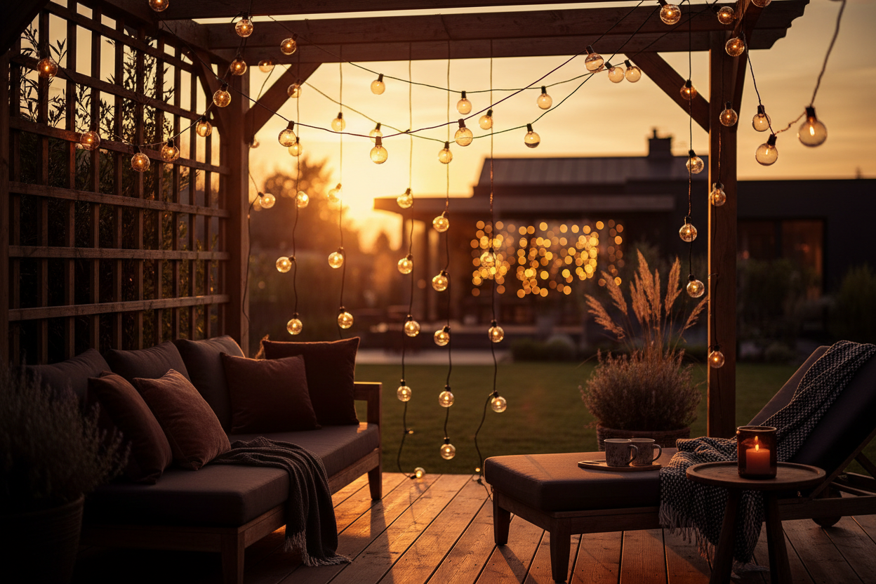 Comment choisir sa guirlande solaire G40 selon sa terrasse ?