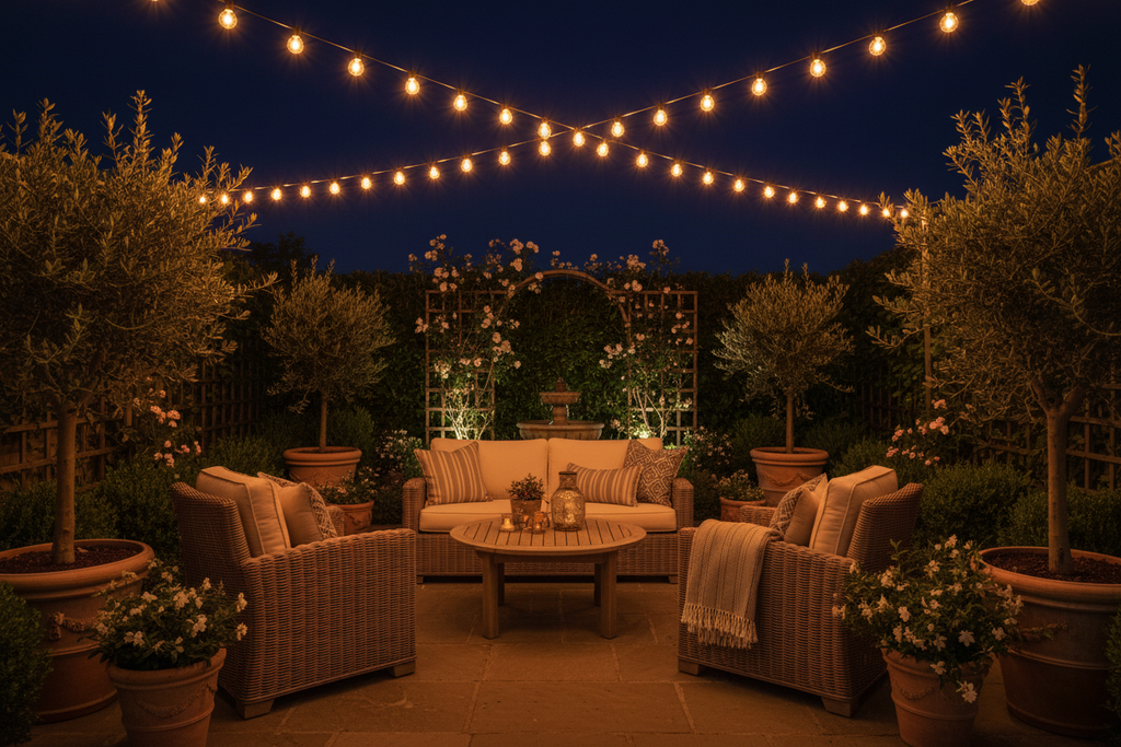 Ambiance nocturne Terrasse