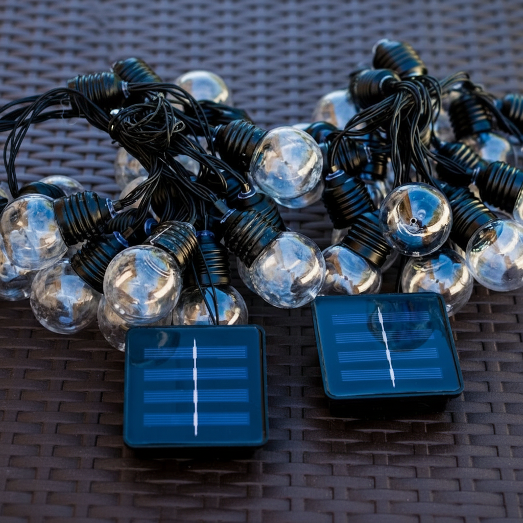 Pack Duo Ambiance - deux panneaux solaires et ampoules G40